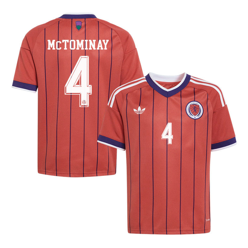 Scott McTominay 4 Youth Scotland National Team 2026 Away Soccer Jersey - Red