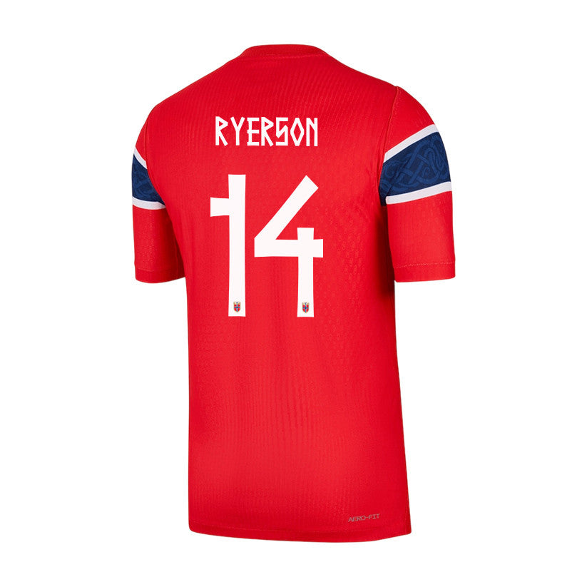 Julian Ryerson 14 Norway National Team 2026 Home Soccer Jersey - Red, Men