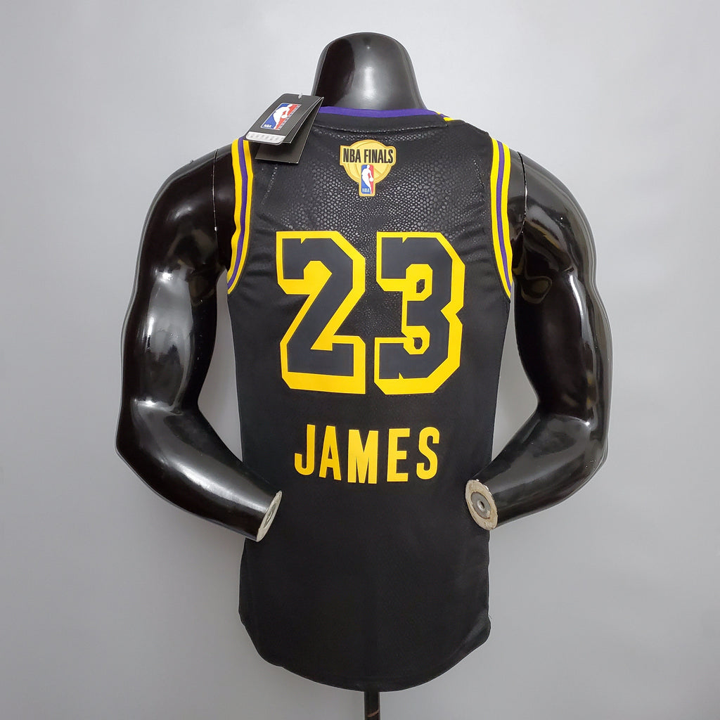CAMISA NBA LAKERS #23 JAMES NBA FINALS BLACK - 23/24