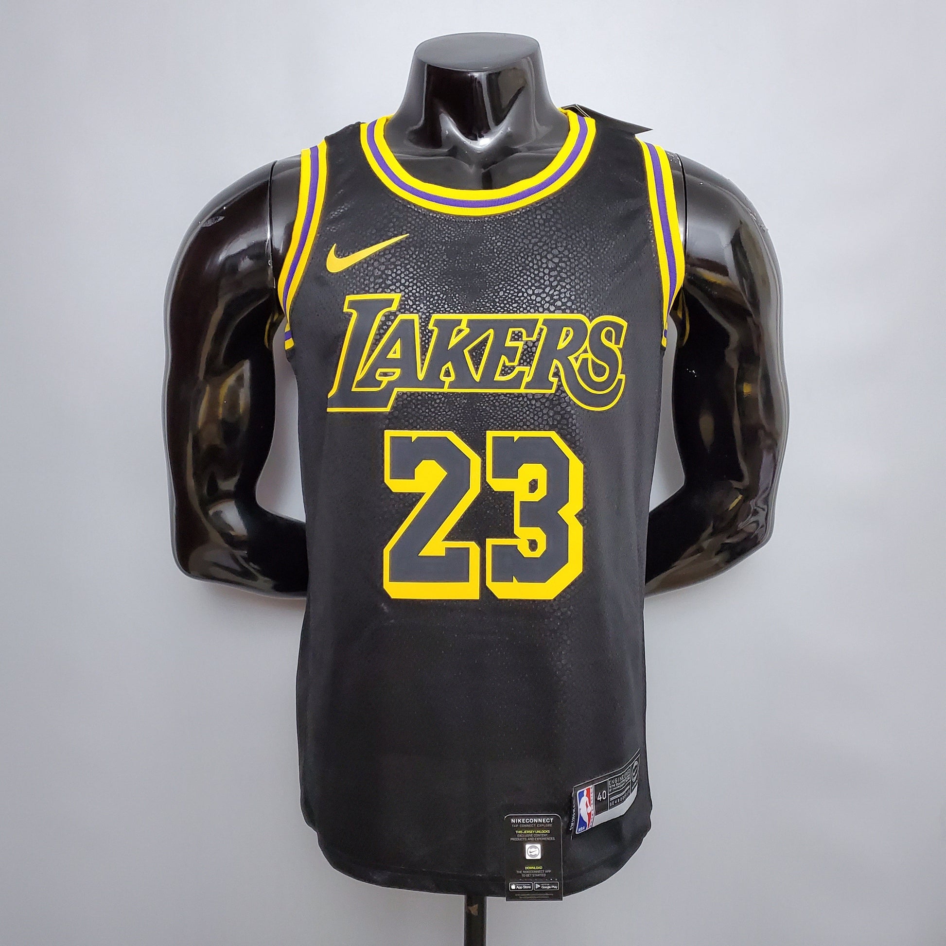 CAMISA NBA LAKERS #23 JAMES NBA FINALS BLACK - 23/24