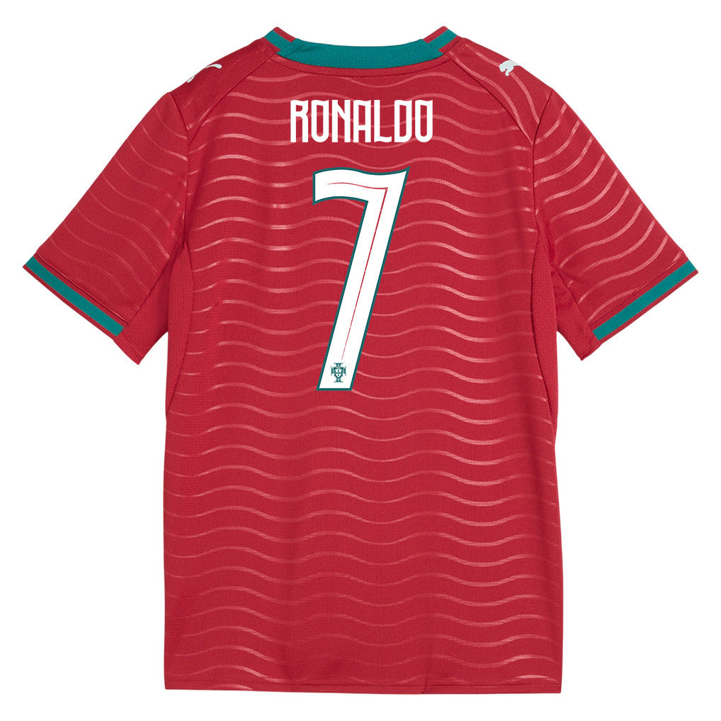 Cristiano Ronaldo 7 Youth Portugal National Team 2026 Home Soccer Jersey - Red