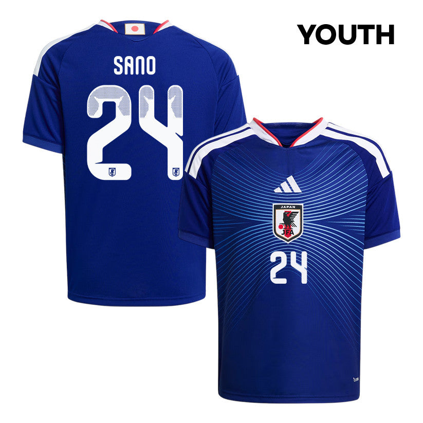 Kaishu Sano 24 Youth Japan National Team 2026 Home Soccer Jersey - Blue