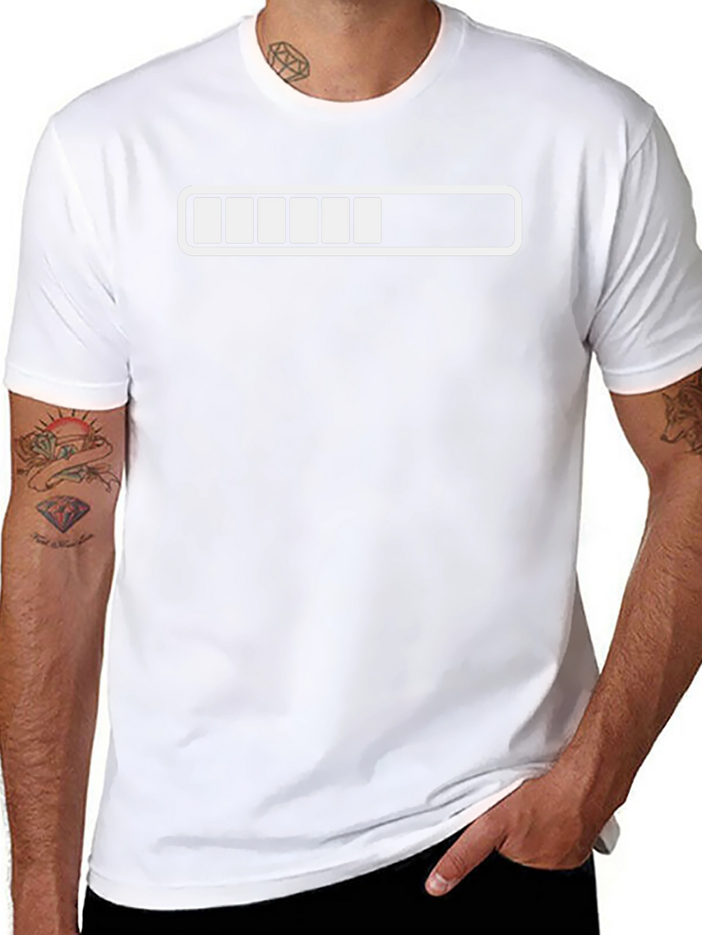Loading Bar Graphic T-Shirt - Funny Progress Tee