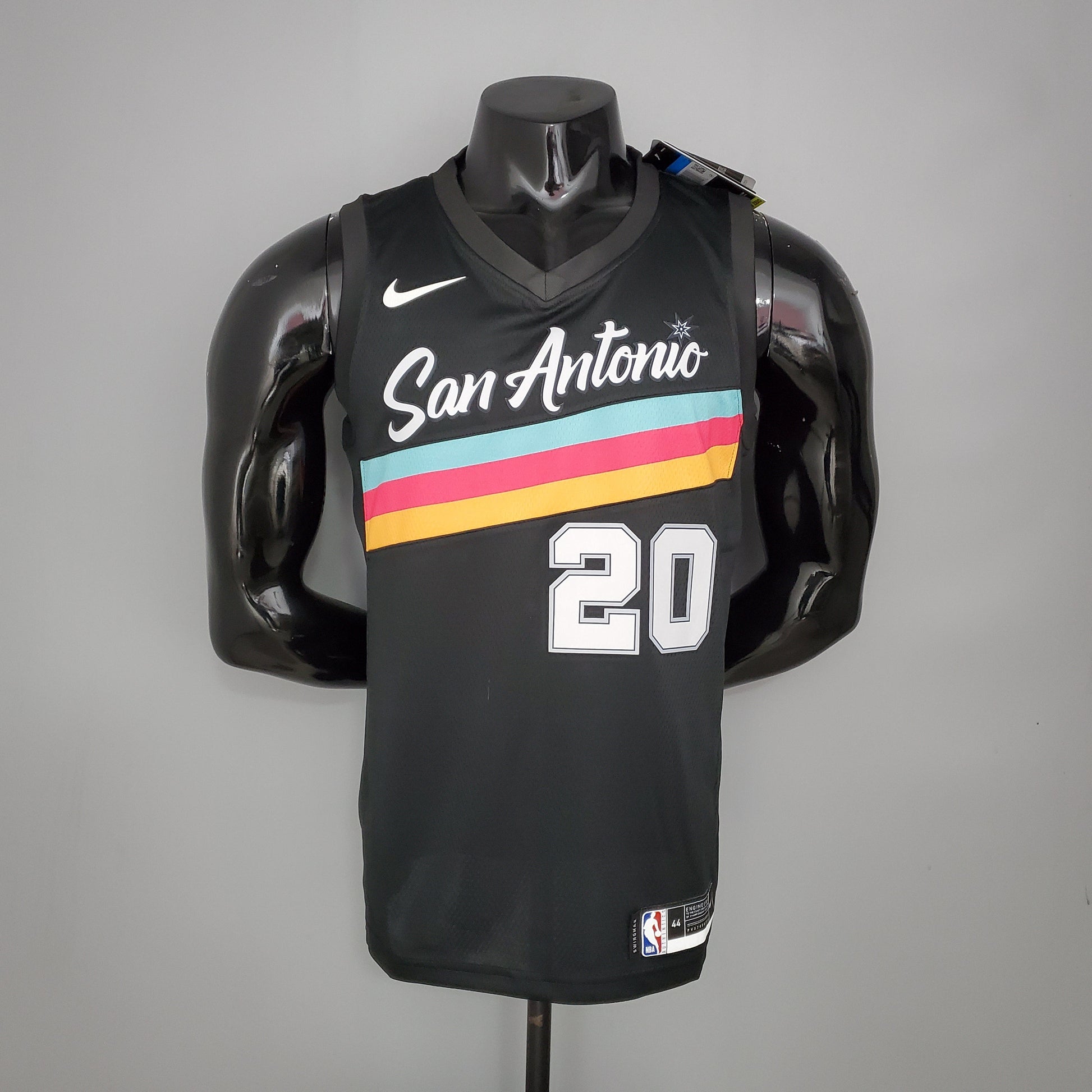 CAMISA NBA SAN ANTONIO SPURS #20 GINOBILI - CITY EDITION BLACK