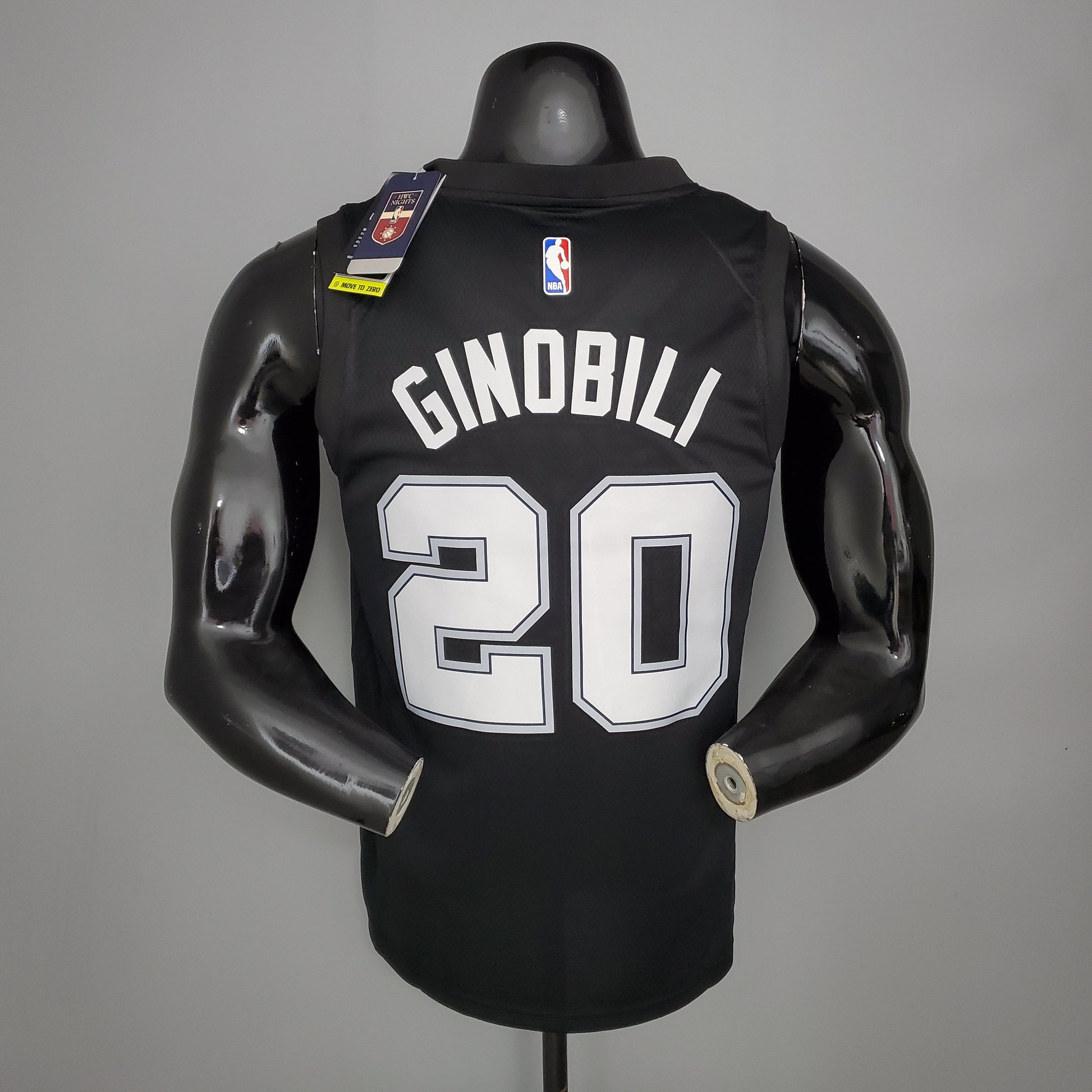 CAMISA NBA SAN ANTONIO SPURS #20 GINOBILI - CITY EDITION BLACK