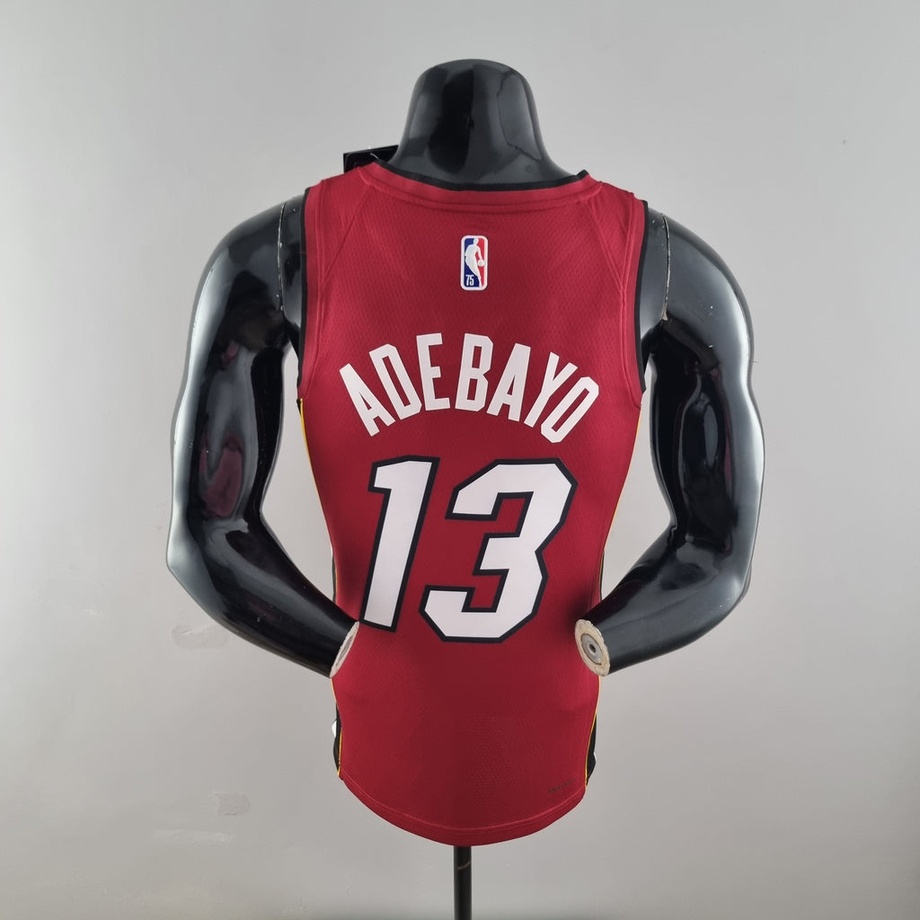 CAMISA NBA MIAMI HEAT #13 ADEBAYO  - 75° ANIVERSáRIO RED
