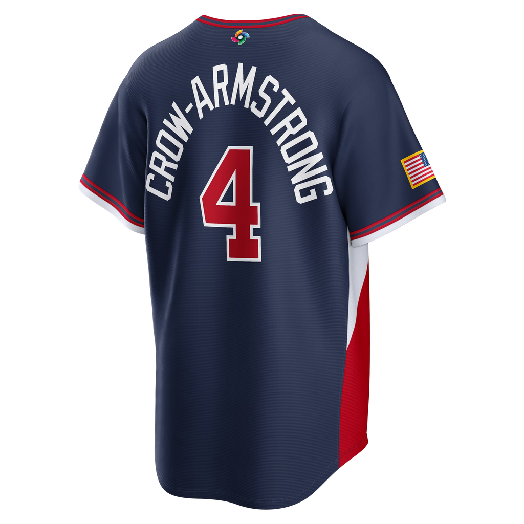Nike USA Baseball 2026 World Baseball Classic Road Stadium Jersey – Pete Crow-Armstrong – Navy