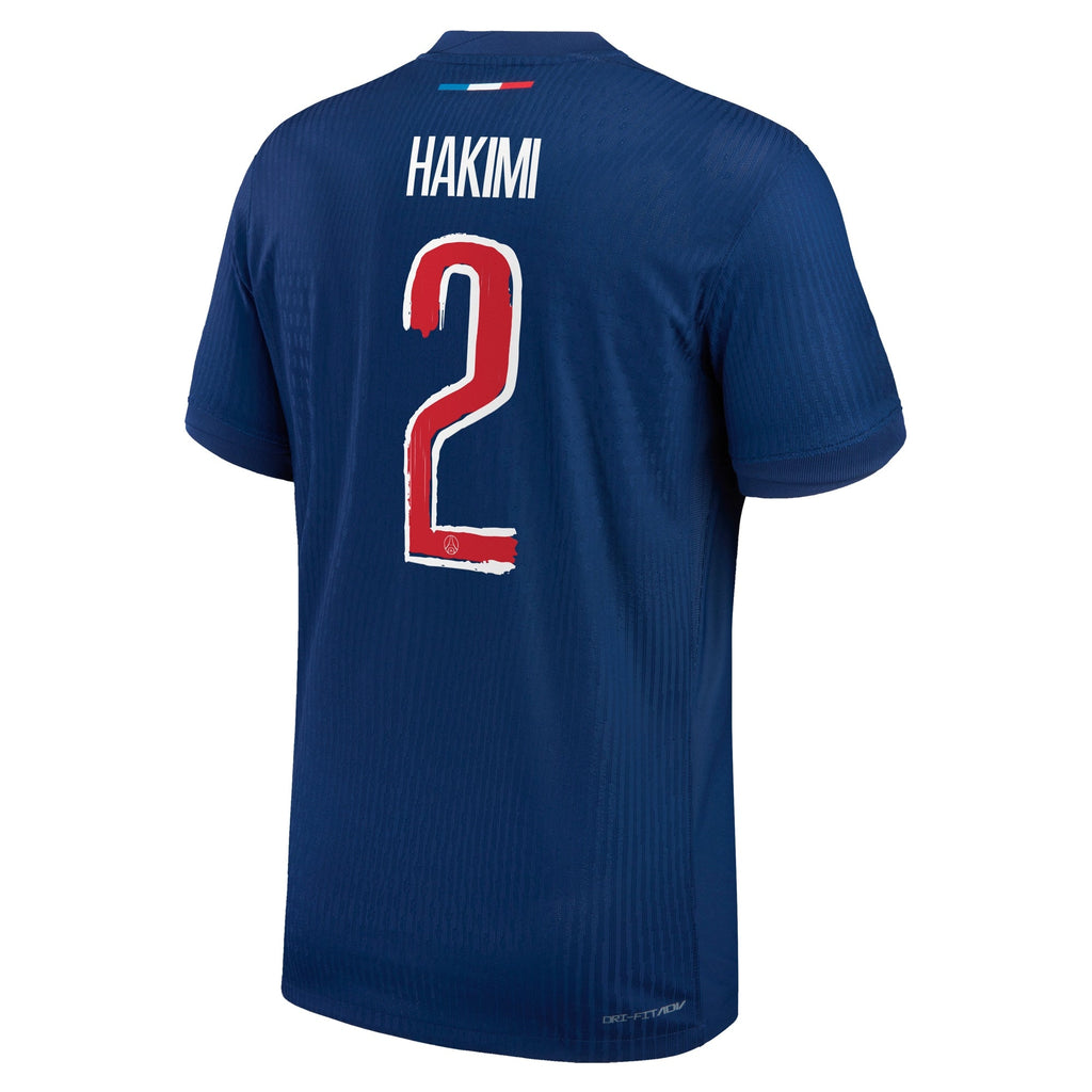 Paris Saint-Germain Dri-FIT ADV Home Match Soccer Shirt 2025 with Cup printing Hakimi 2 - Blue
