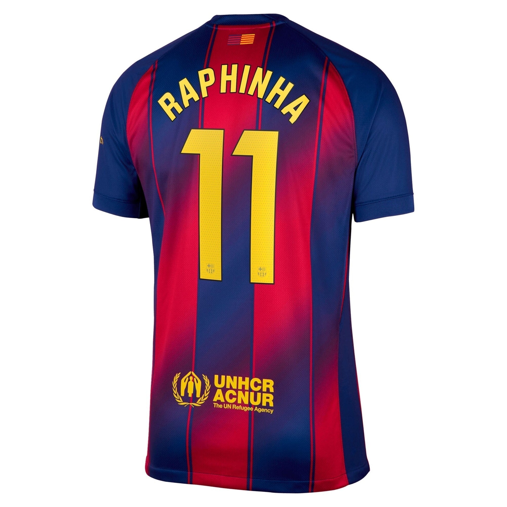Raphinha Barcelona 2025/26 Home Soccer Shirt - Navy
