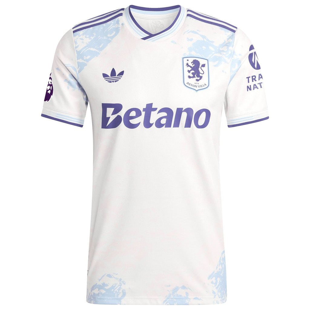 Aston Villa 2025/26 Third Custom Soccer Shirt - White