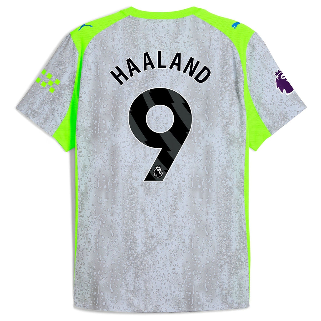 Erling Haaland Manchester City 2025/26 Third Soccer Shirt - Green/Neon Green