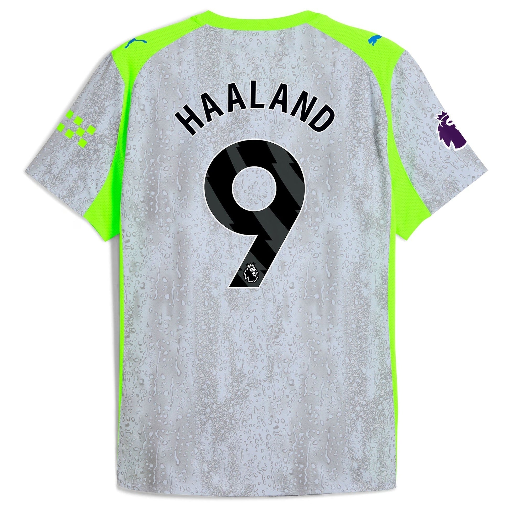 Erling Haaland Manchester City 2025/26 Third Soccer Shirt - Green/Neon Green
