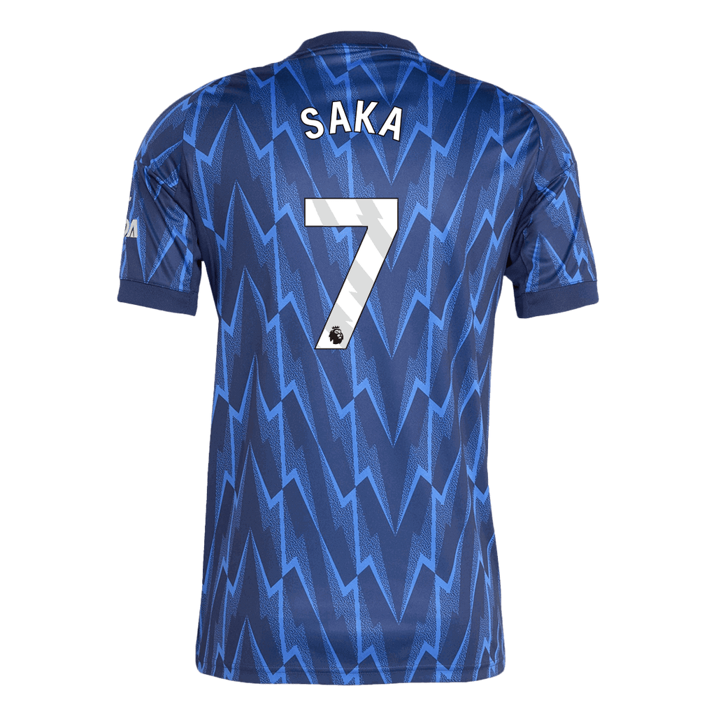 SAKA #7 Arsenal Away Football Shirt 2025/26 Blue