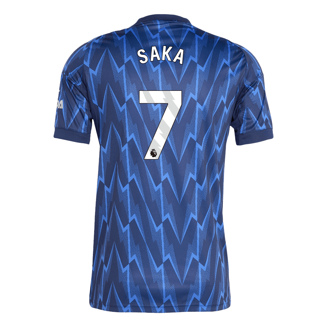 SAKA #7 Arsenal Away Football Shirt 2025/26 Blue