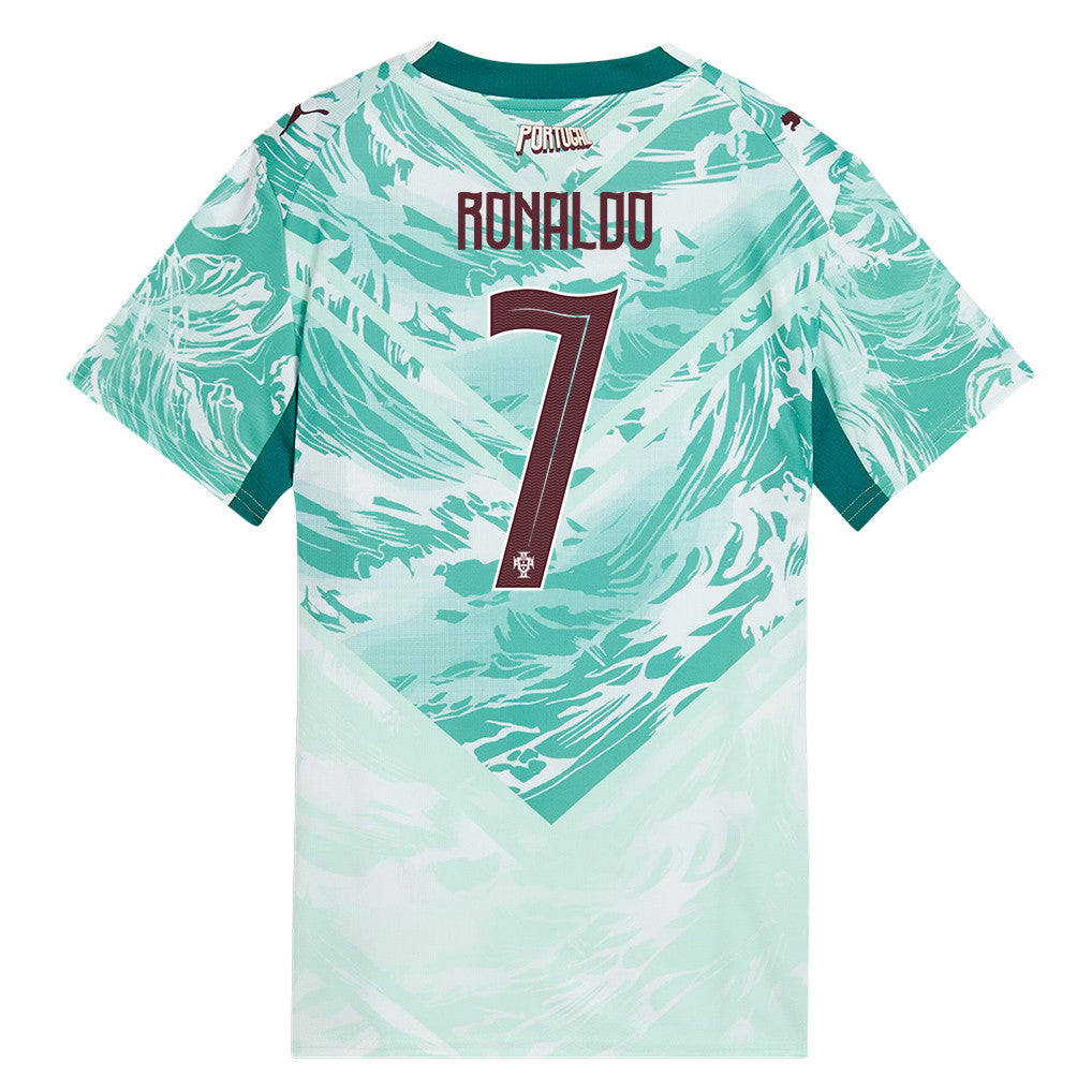 Cristiano Ronaldo #7 Portugal National Team  World Cup 2026 Women's Away Soccer Jersey - White