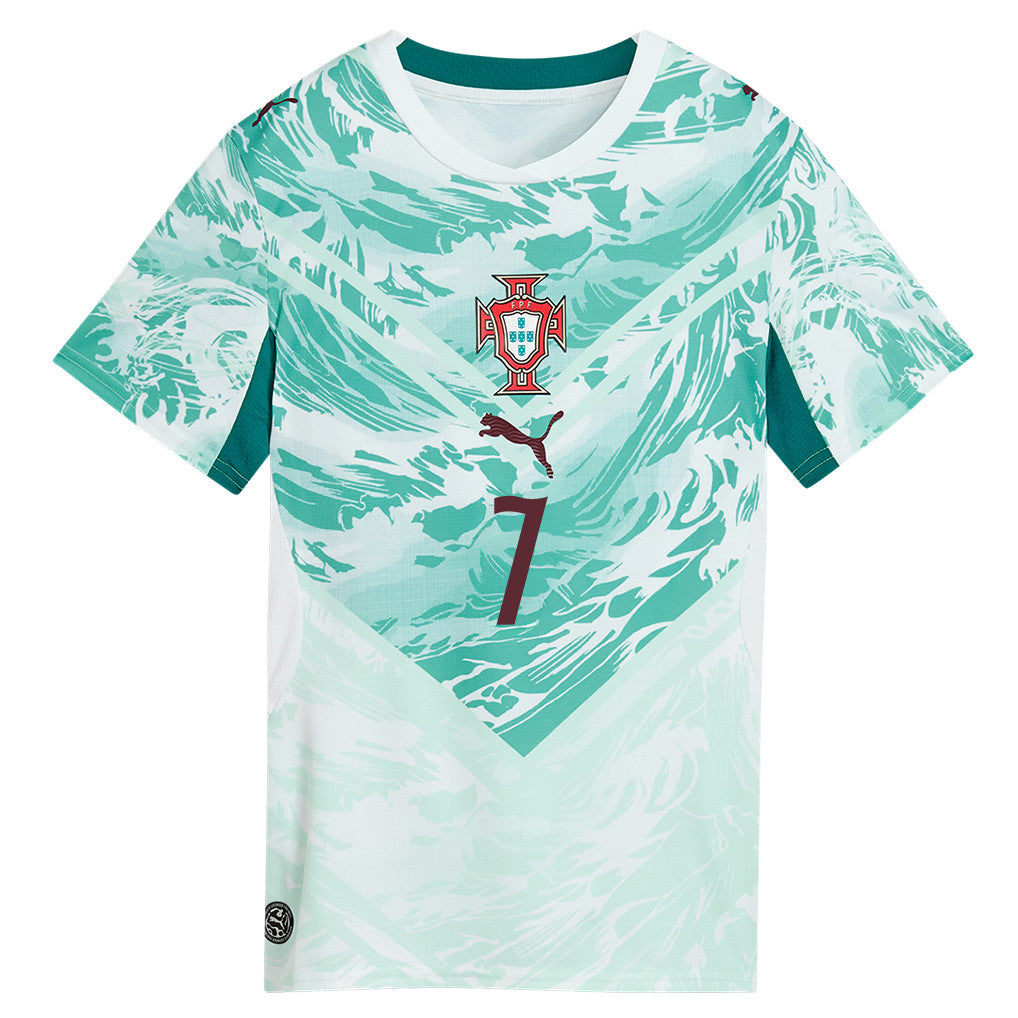 Cristiano Ronaldo #7 Portugal National Team  World Cup 2026 Women's Away Soccer Jersey - White