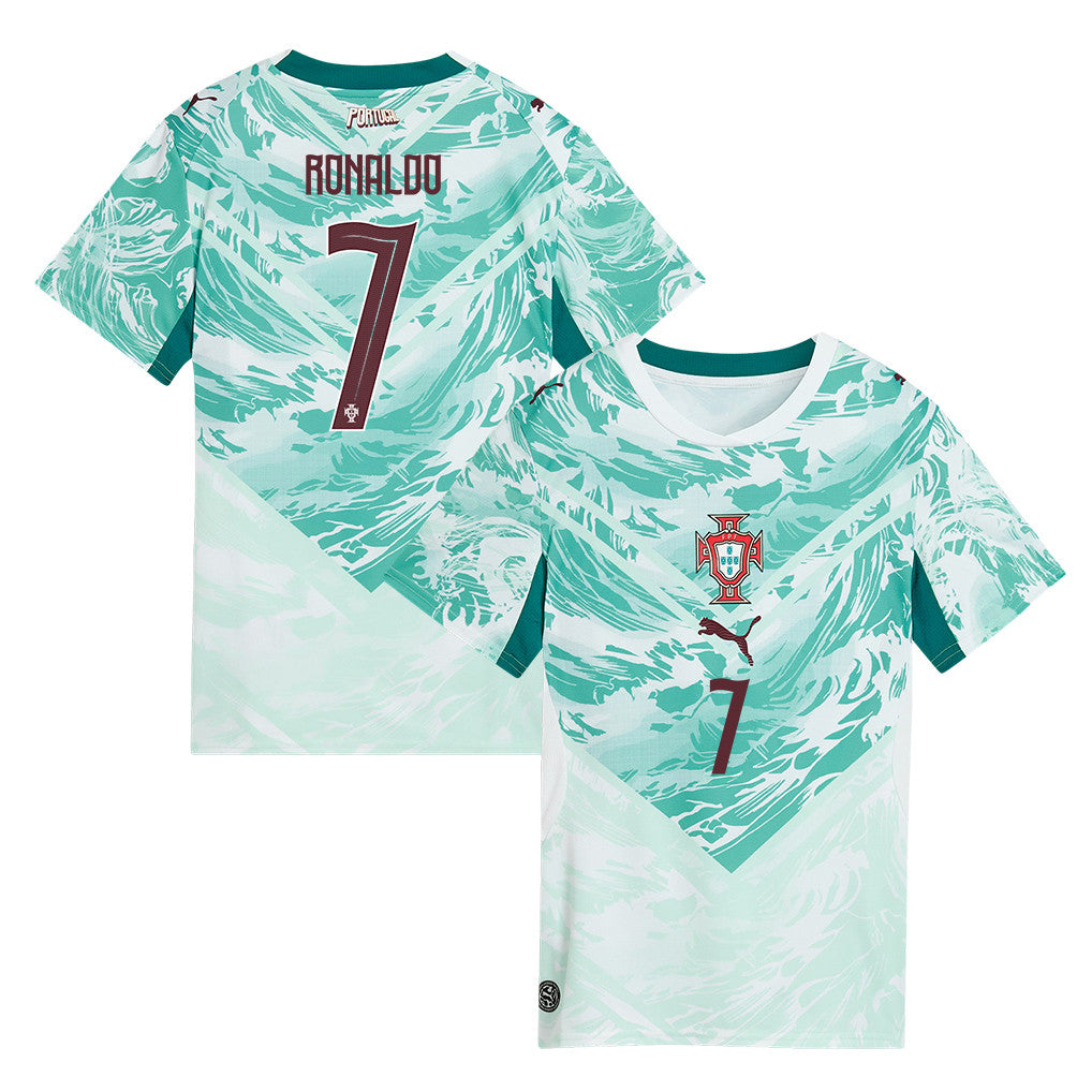 Cristiano Ronaldo #7 Portugal National Team  World Cup 2026 Women's Away Soccer Jersey - White