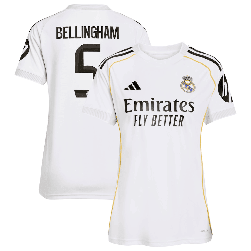 Jude Bellingham #5 Real Madrid 25/26 Home Women Soccer Jersey - White