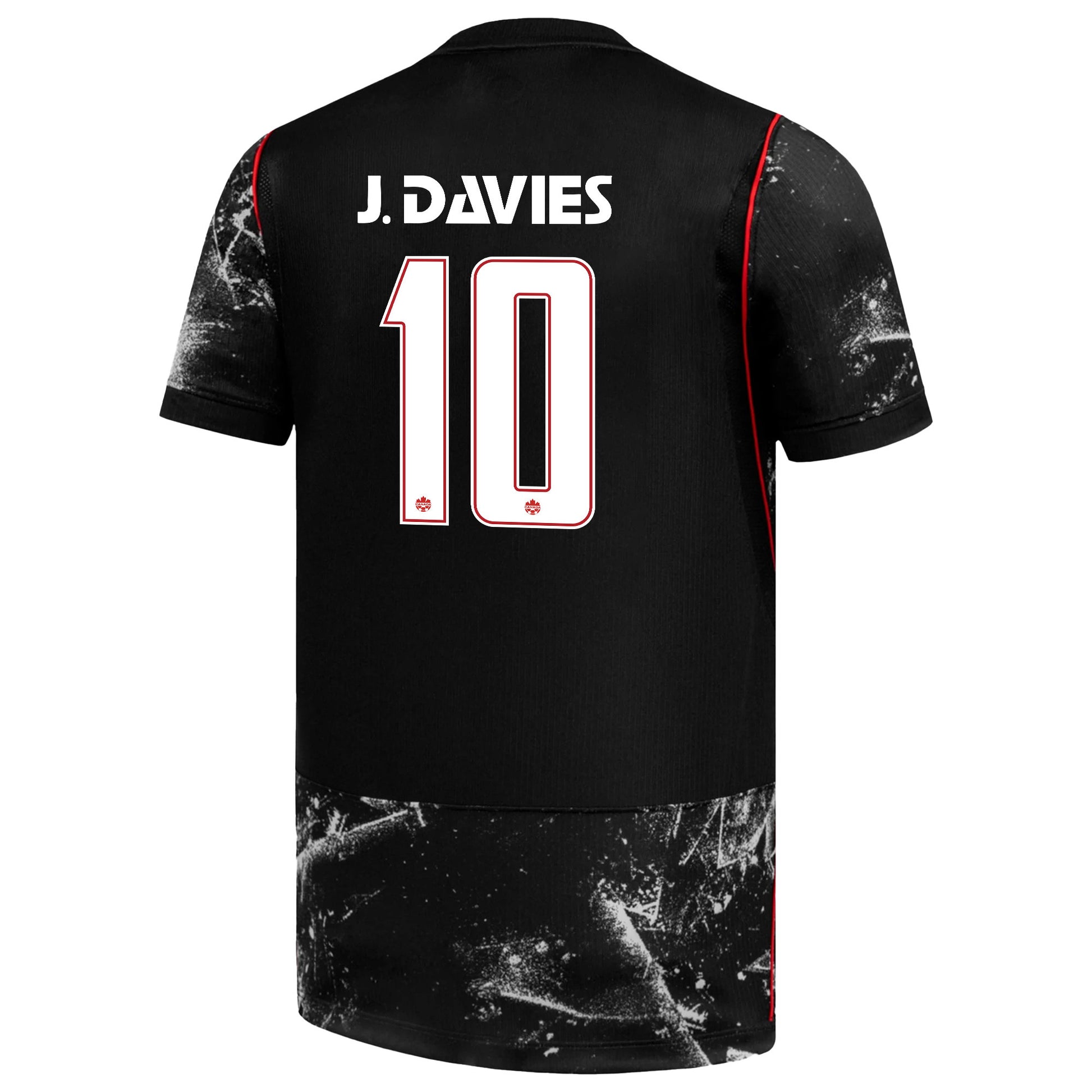 Jonathan David #10 Youth Canada National Team World Cup 2026 Away Soccer Jersey - Black