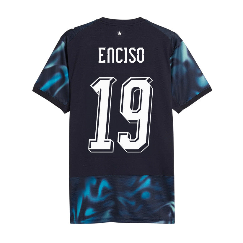 Julio Enciso #19 Paraguay National Team World Cup 2026 Away Soccer Jersey - Navy, Men