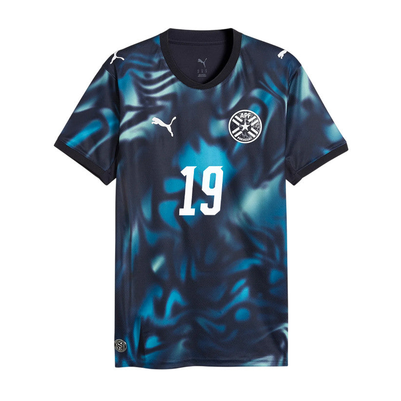 Julio Enciso #19 Paraguay National Team World Cup 2026 Away Soccer Jersey - Navy, Men