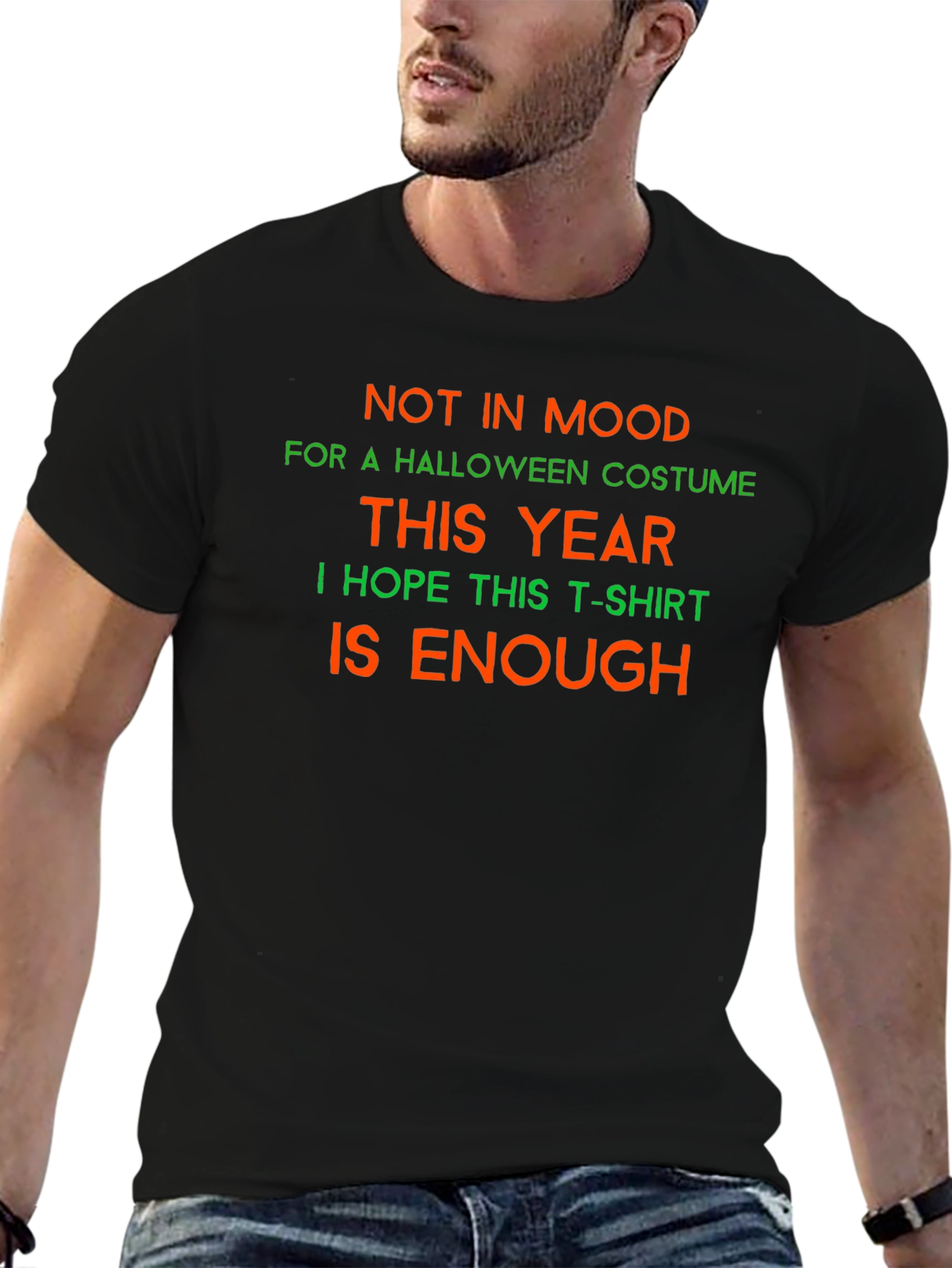 Funny Halloween T-Shirt - Not in Mood Costume Tee