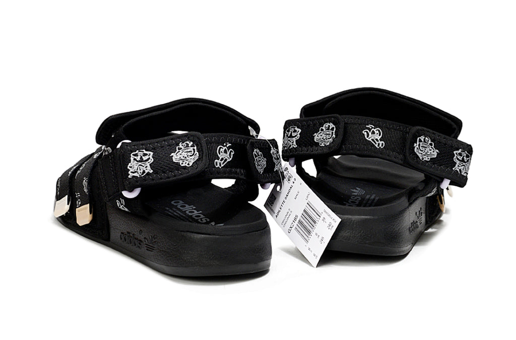 Adidas Originals Adilette 4-Strap Sandals Triple Black GZ8825