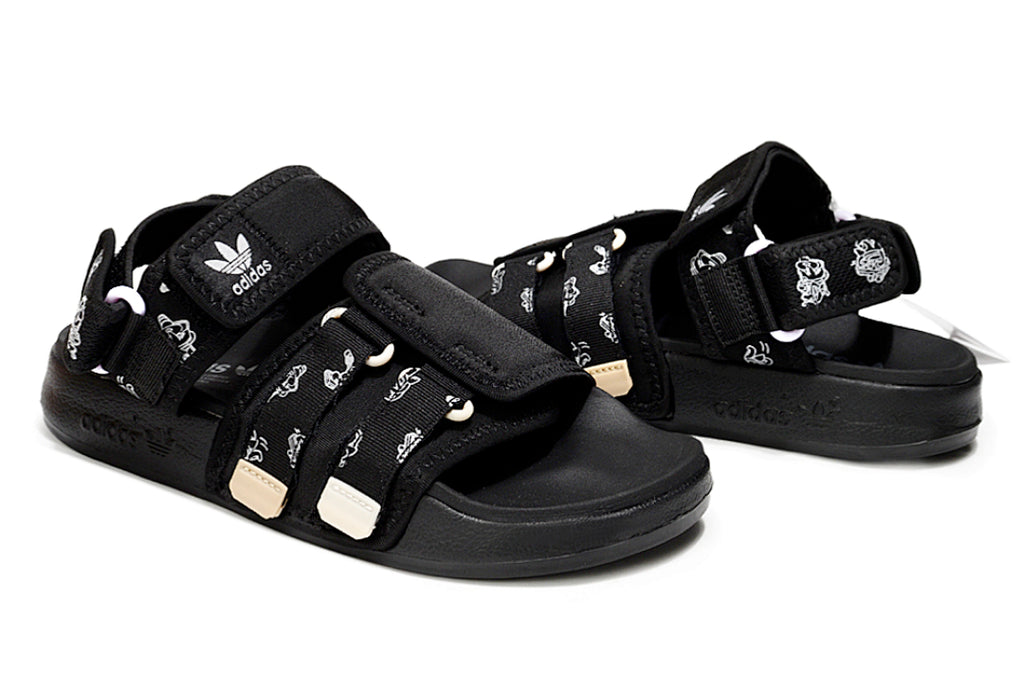 Adidas Originals Adilette 4-Strap Sandals Triple Black GZ8825