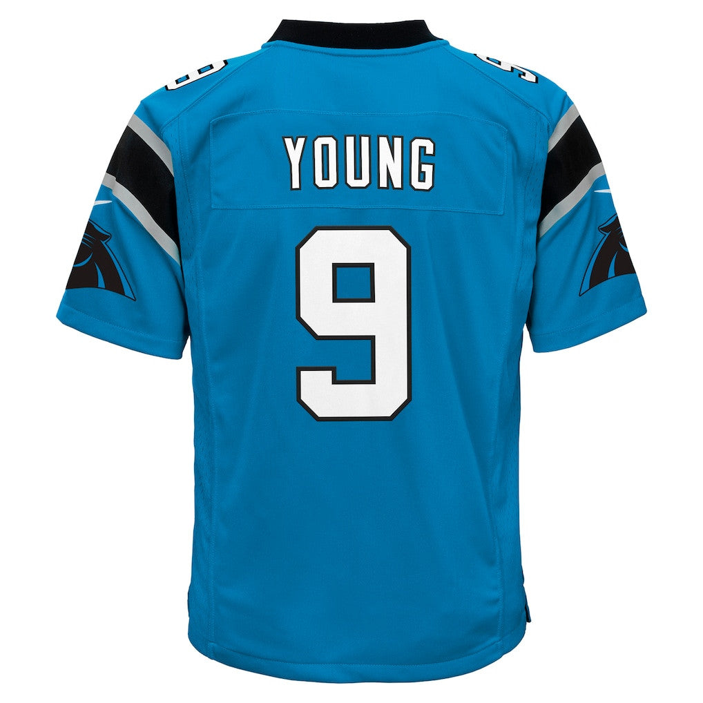 Bryce Young 9 Carolina Panthers Game YOUTH Jersey - Blue