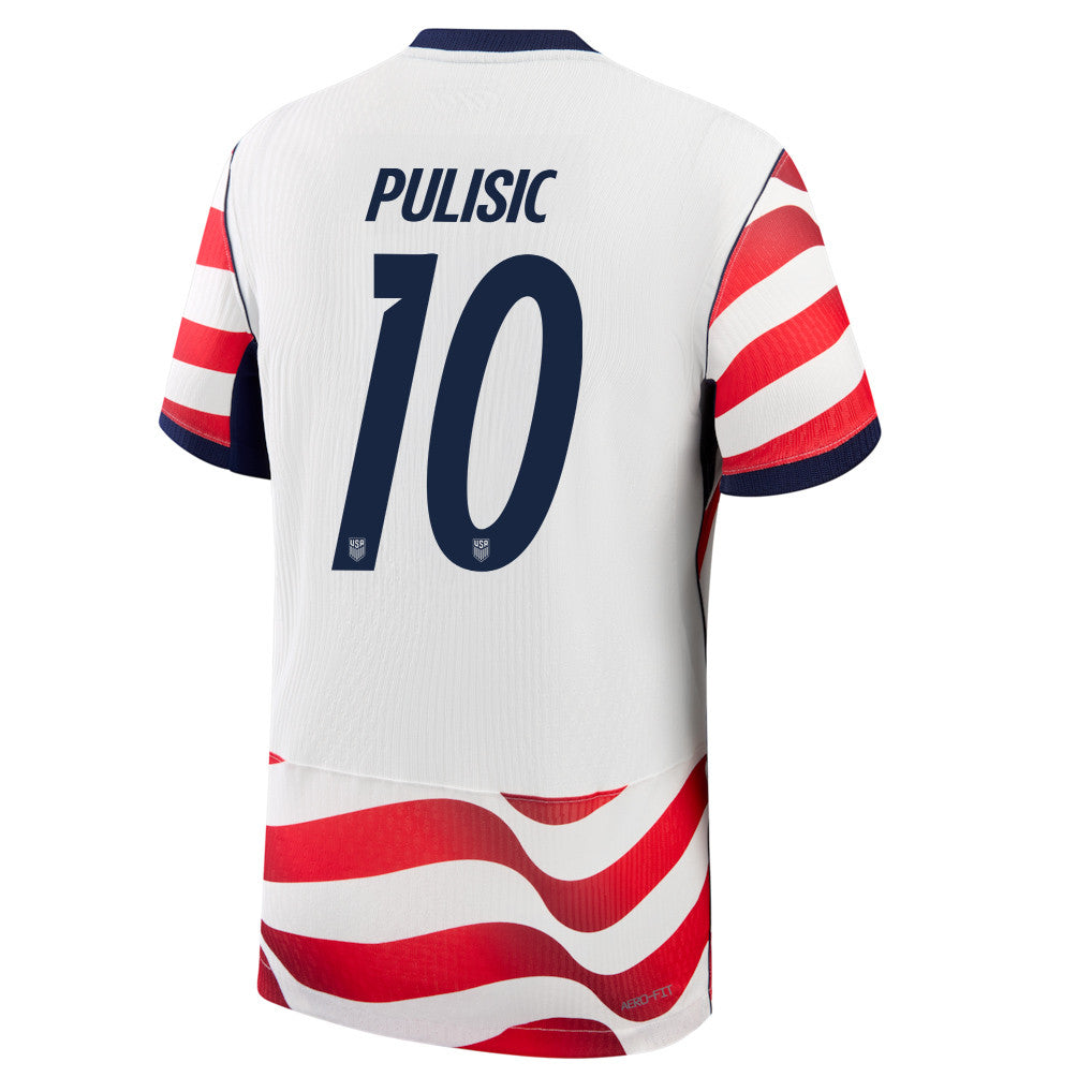 Christian Pulisic 10 USMNT 2026 Home Match Soccer Jersey - White, Men