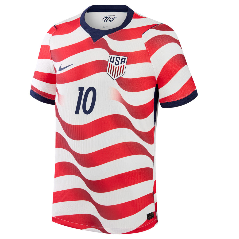 Christian Pulisic 10 USMNT 2026 Home Match Soccer Jersey - White, Men
