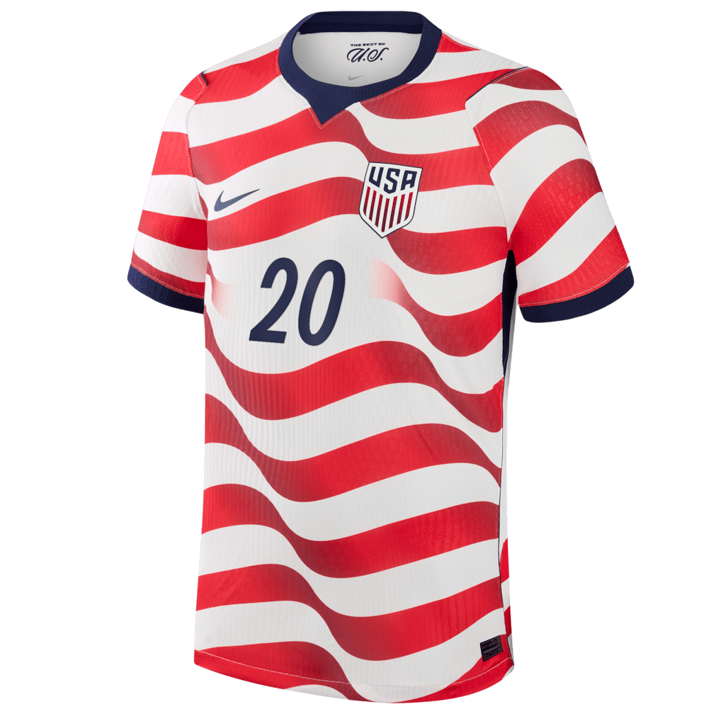 Folarin Balogun 20 USMNT 2026 Home Match Soccer Jersey - White, Men