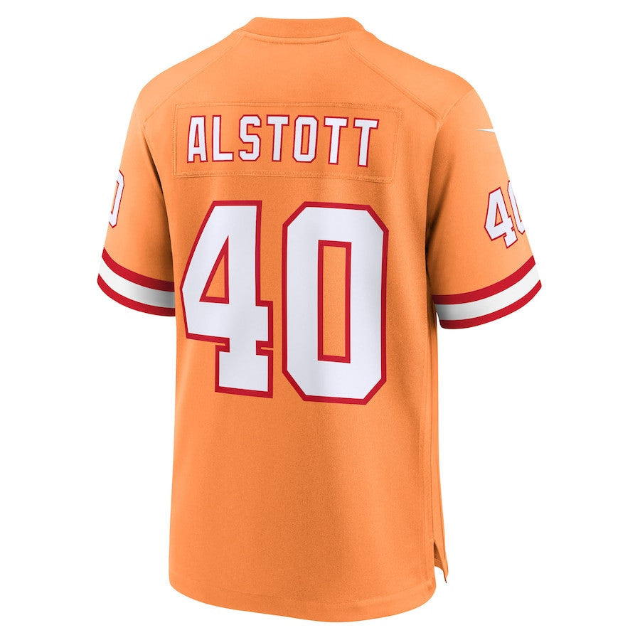 Mike Alstott 40 Tampa Bay Buccaneers 50th Season Game Men Jersey - Creamsicle