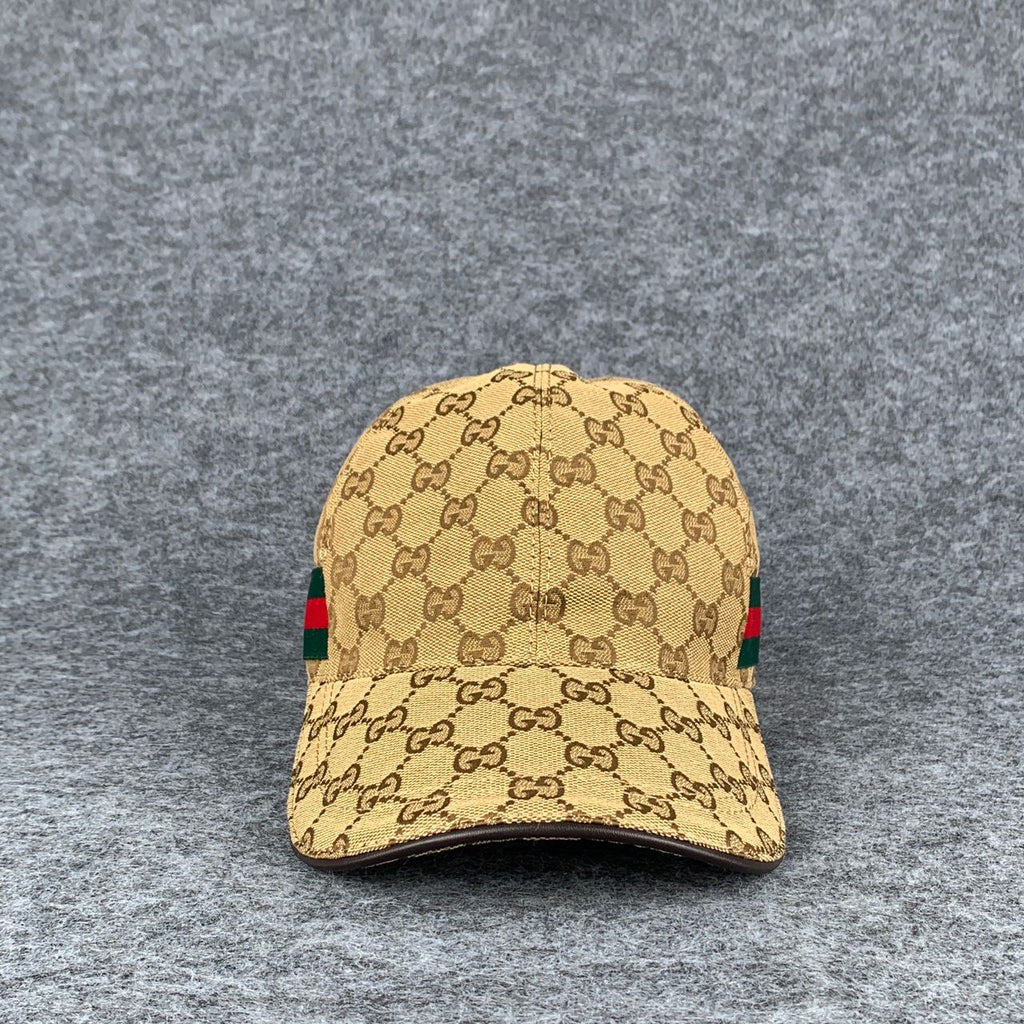 Gucci Original GG Canvas Baseball Hat with Web 'Beige/Brown'