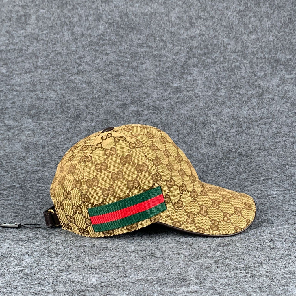 Gucci Original GG Canvas Baseball Hat with Web 'Beige/Brown'