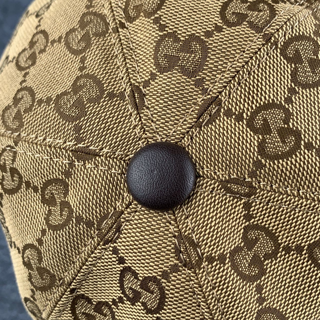 Gucci Original GG Canvas Baseball Hat with Web 'Beige/Brown'