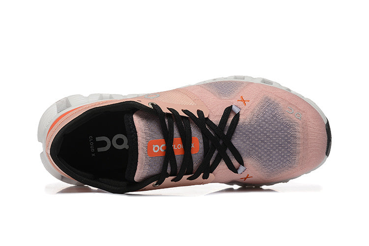 On Cloud X3 Running Shoes Pink-white