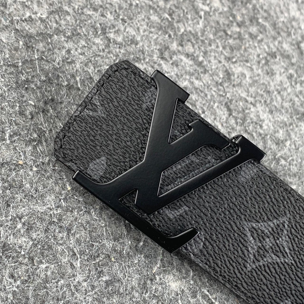 LV Initiales 40mm Belt 'Matte Black'