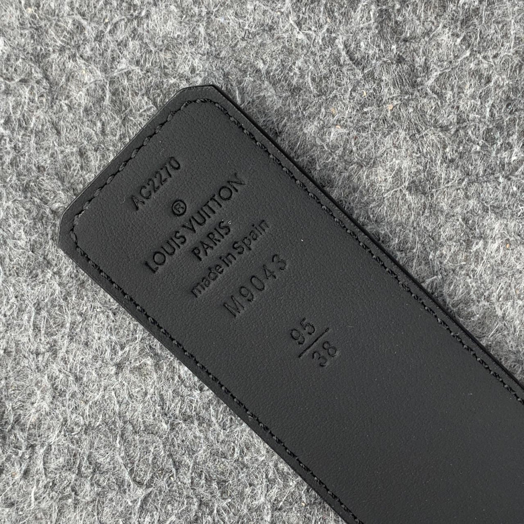 LV Initiales 40mm Belt 'Matte Black'