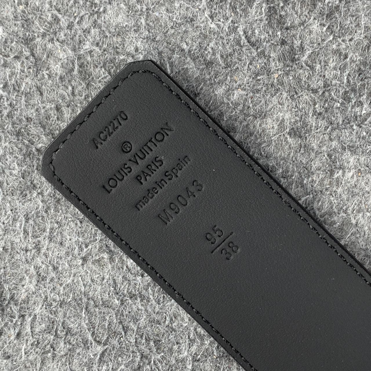 LV Initiales 40mm Belt 'Matte Black'