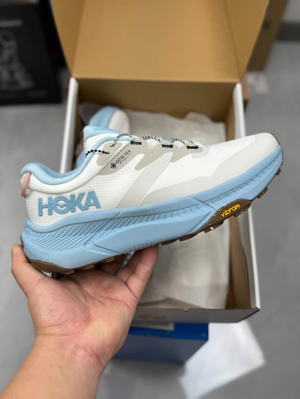 Hoka Transport GTX Light gray | Creamy white Shoe