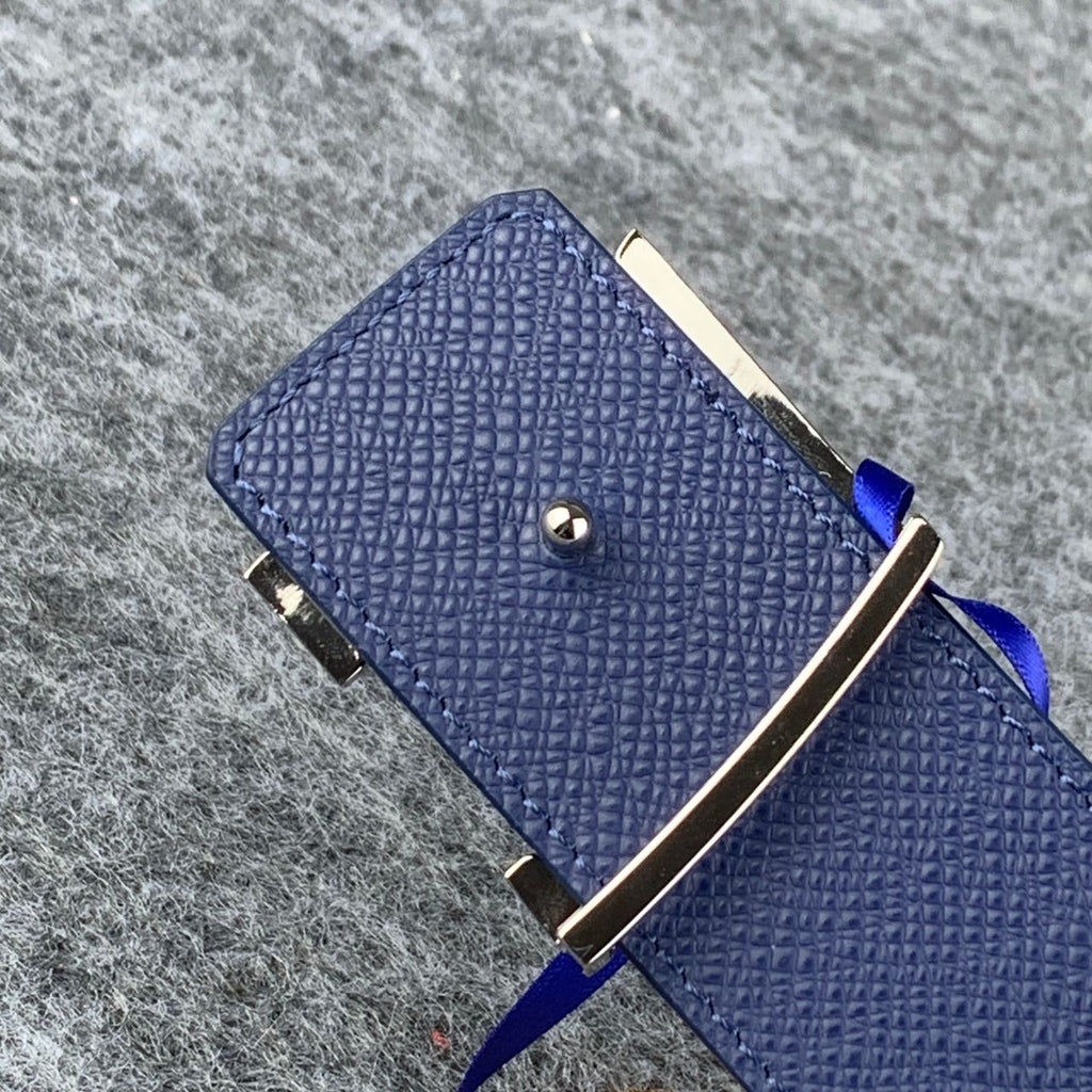 LV Initials 40mm Reversible Belt 'Blue'