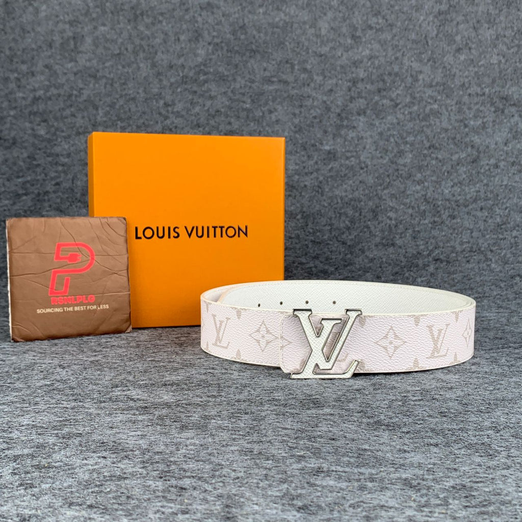 LV Initiales 40mm Reversible Belt 'White'