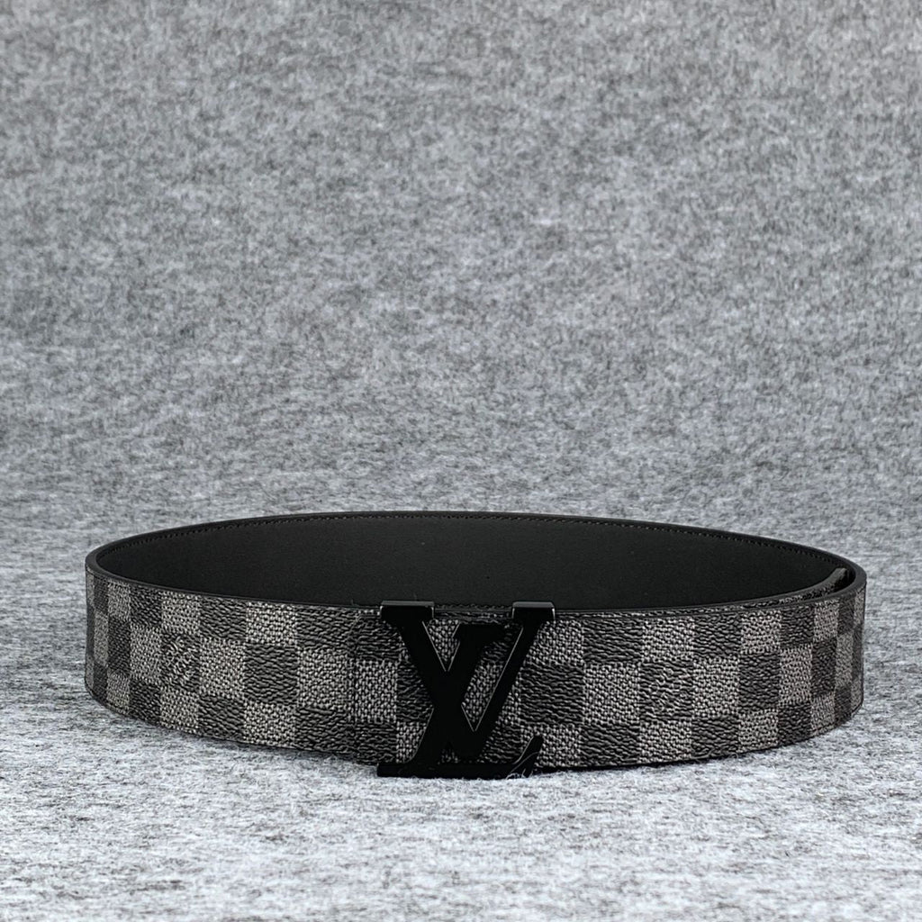 LV Initiales Damier Graphite Belt 'Black Grey'