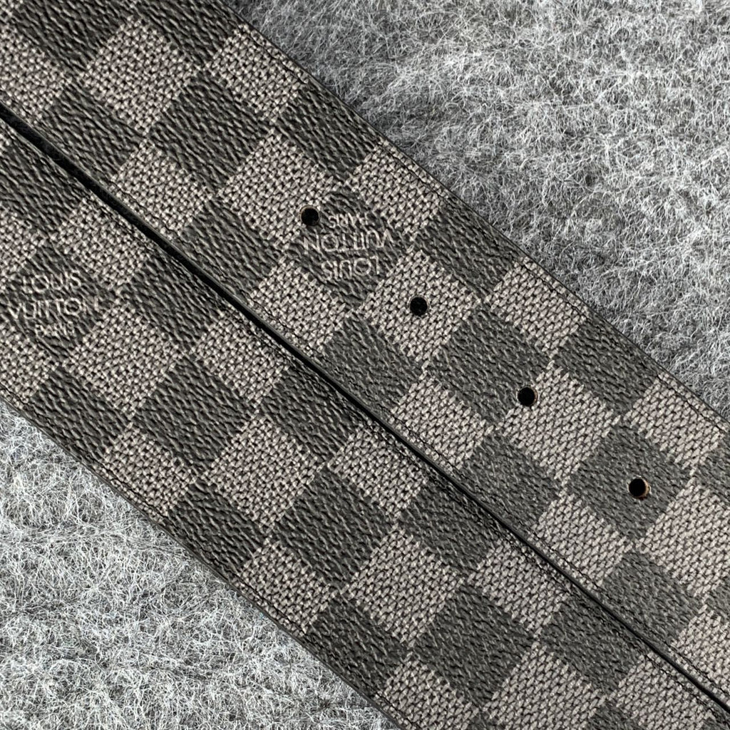 LV Initiales Damier Graphite Belt 'Black Grey'
