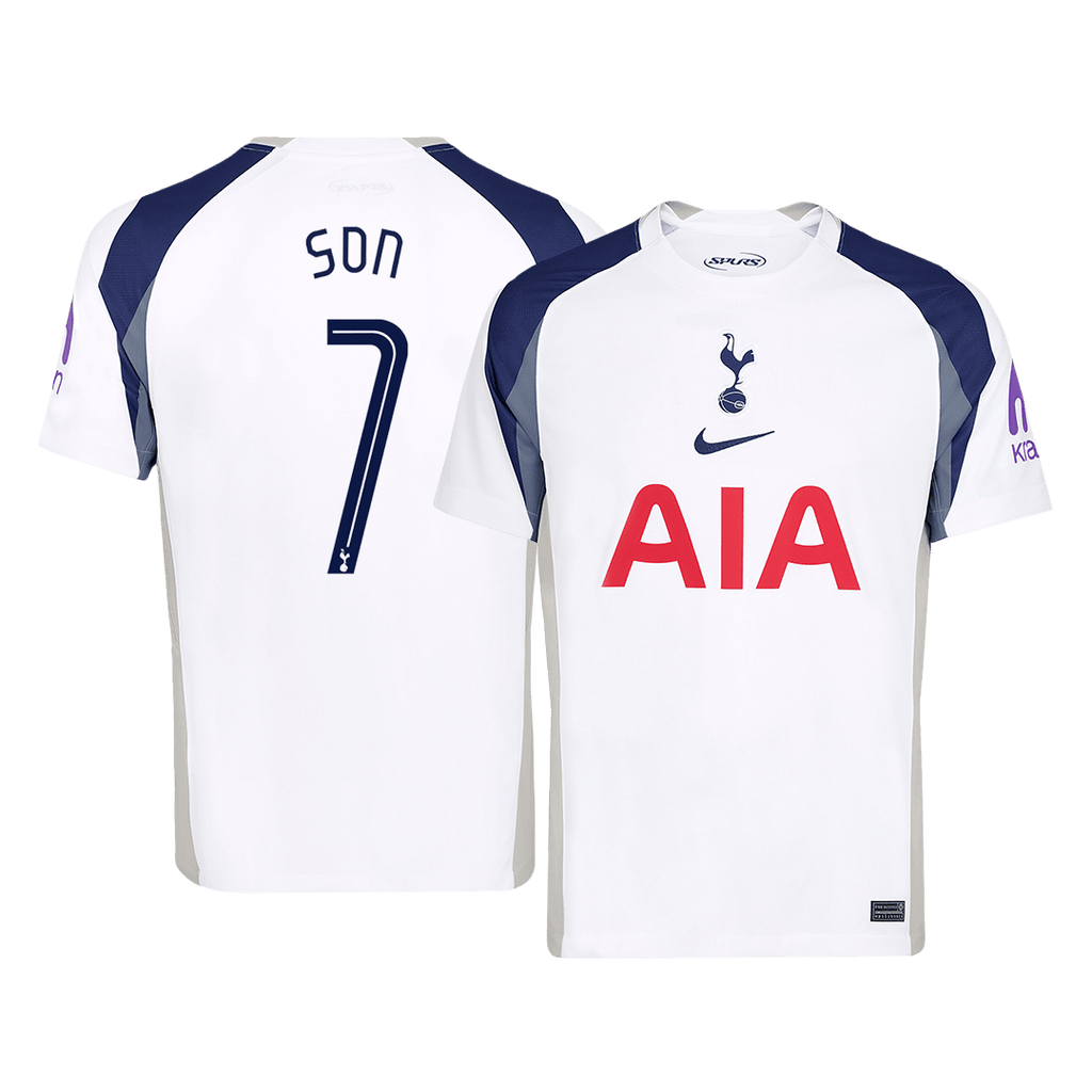 SON #7 Tottenham Hotspur Home Football Shirt 2025/26 White - UCL