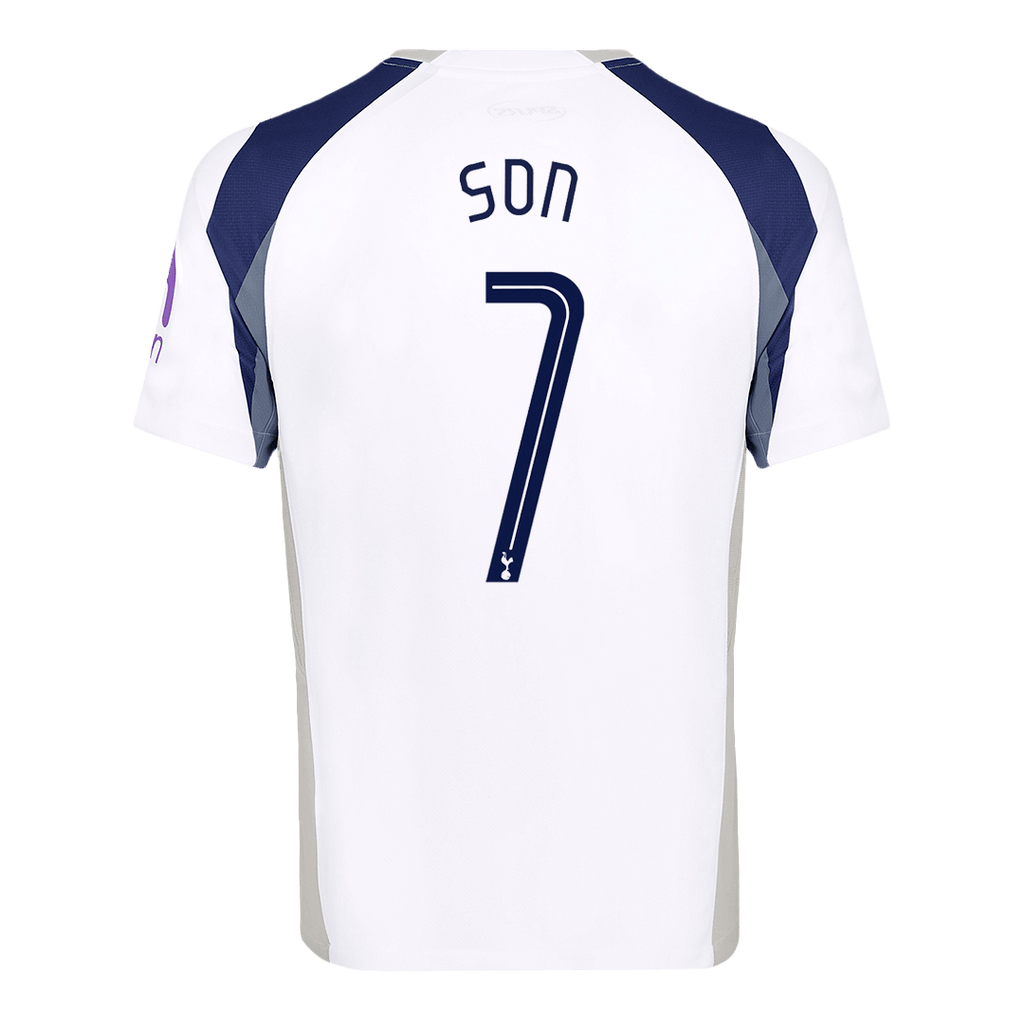 SON #7 Tottenham Hotspur Home Football Shirt 2025/26 White - UCL