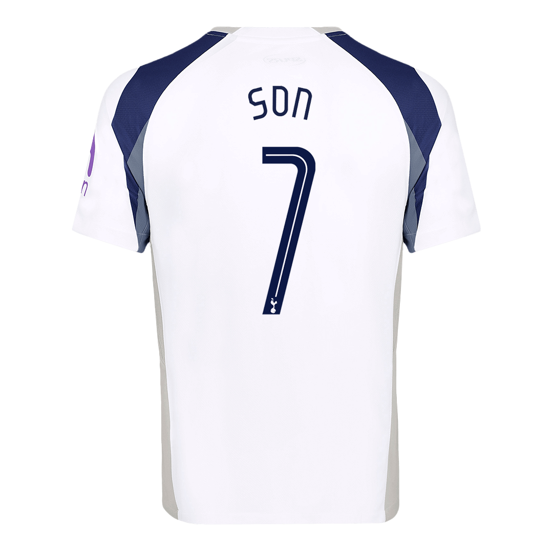 SON #7 Tottenham Hotspur Home Football Shirt 2025/26 White - UCL