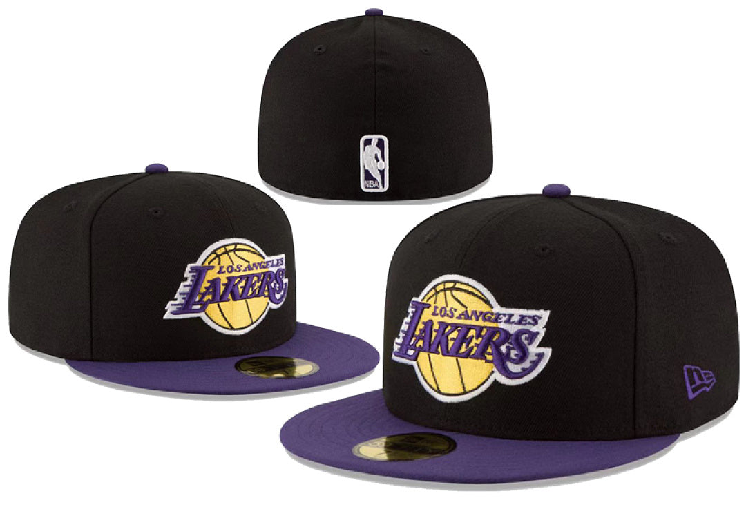Los Angeles Lakers Black/Purple 2-Tone 59Fifty Fitted Hat
