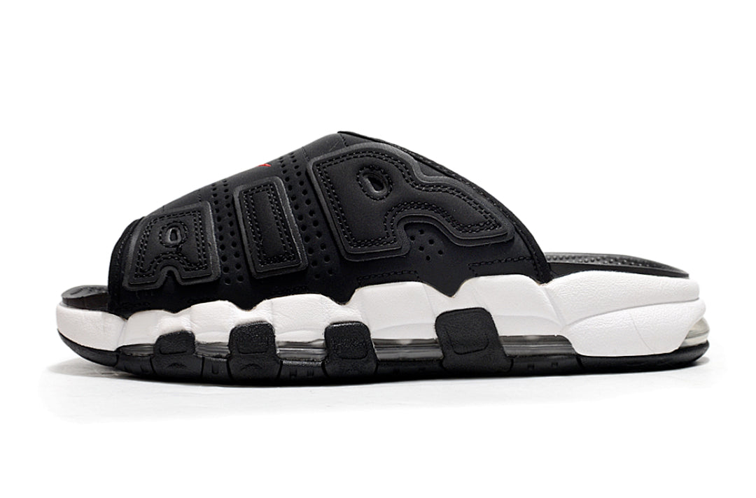 Nike Air More Uptempo Slides Black Red FB7808-001
